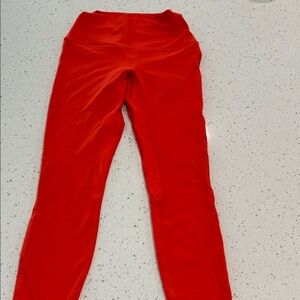 Lululemon Athletica Red Leggings